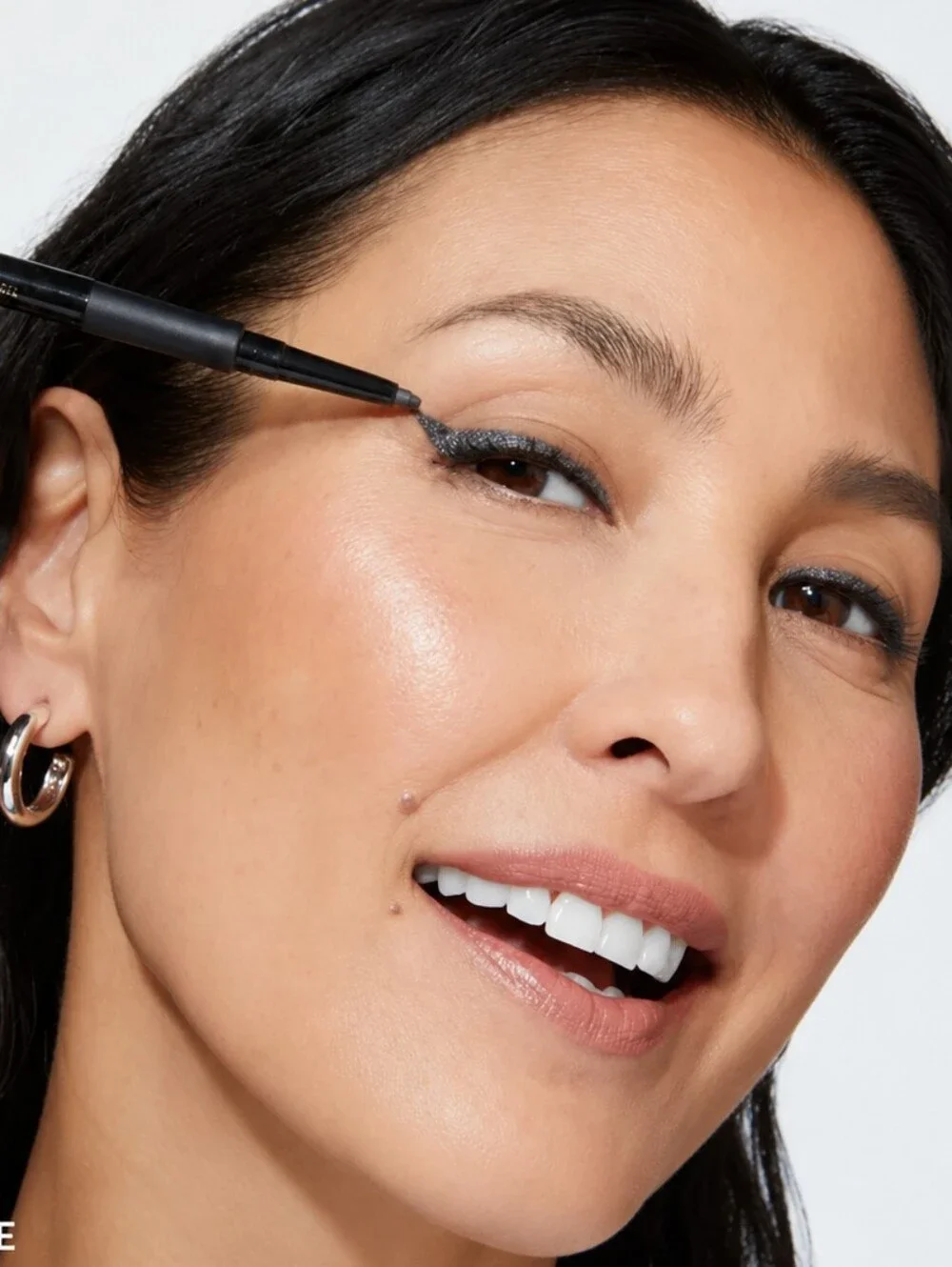 Laura Geller Long Wear Smudgeproof Gel Eyeliner Graphite Metallic Pewter Shimmer